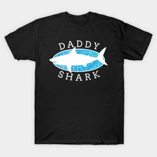 Daddy Shark - Blue Liquid T-Shirt